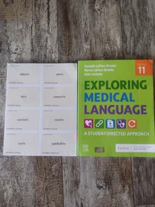 Exploring Medical Language 11th Ed Paperback W/ Flashcards *access code used* - Picture 1 of 5