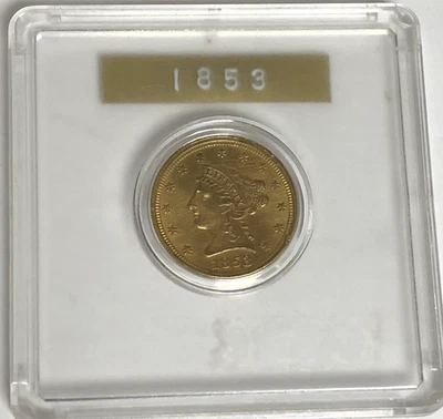 1853 $2.50 Liberty Head Gold Quarter Eagle US Coin - Image 1 of 4