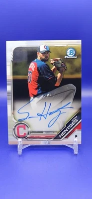 2019 Bowman Chrome Prospects Autographs Sam Hentges Auto Cleveland Indians - Image 1 of 2