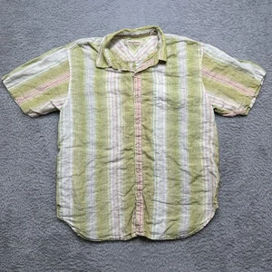Tommy Bahama Linen Shirt Mens XL Green Beach Sunny Fishing Casual - Picture 1 of 8