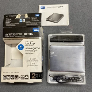 WD My Passport Ultra 2TB External Portable Hard Drive - WDBMWV0020BTT - USB 3.0 - Picture 1 of 13