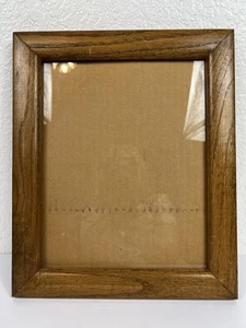 VTG Picture Frame Solid Hardwood for 8x10" Picture (12x10" overall) Hanging Bar - Picture 1 of 6