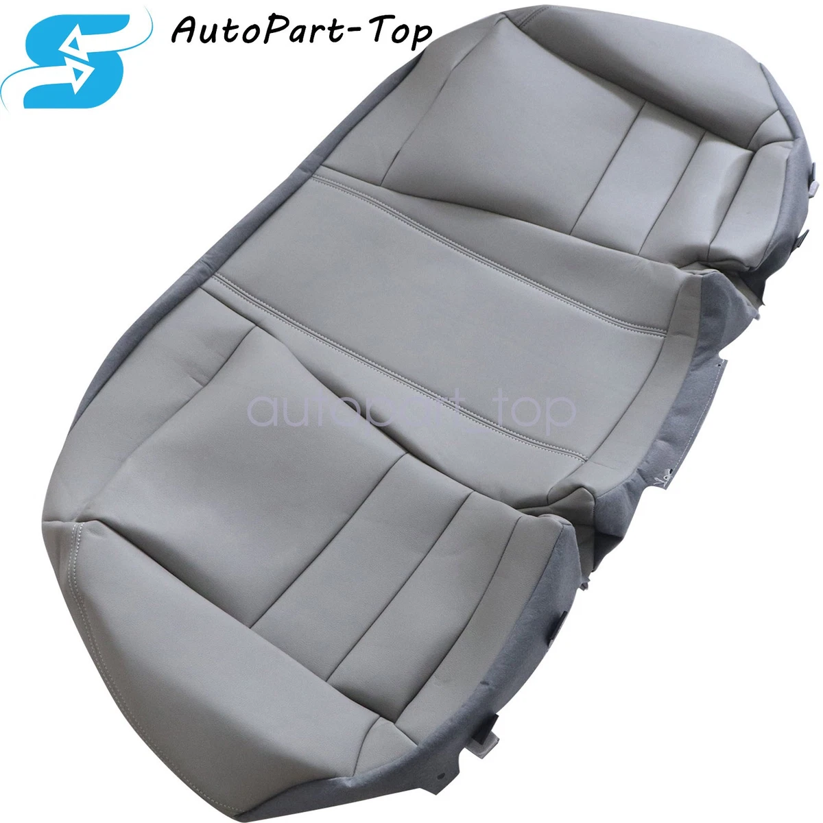 2008-2012 Honda Accord Rear Bench Bottom Leather Seat Cover Replacement – Factory Gray (Fits Heated/Power Seats)