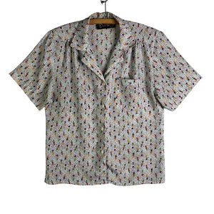 DANI J Button Front Blouse Woman’s Size S - Picture 1 of 9
