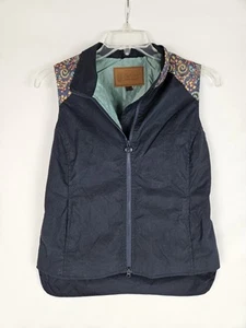 NWT! Outback Trading Co Camilla Vest Women's Size S Blue Waterproof Oilskin - Picture 1 of 7