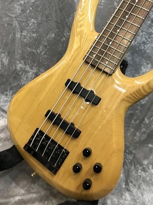 Aria Pro II AVANTE AVB-85/5 natural 5 String Electric Guitar Used From Japan - Image 1 of 4