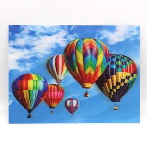Heißluftballons 3D linsenförmiges Poster Gruppe von 6 12 x 16 Zoll Druck - Bild 1 von 1