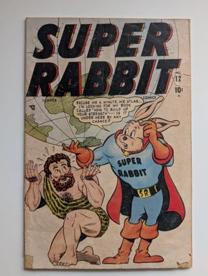 Super Rabbit 12 Rare Original Printing 1948 Exclusive Detective Stories (Marvel) - Image 1 of 4