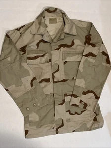 Giacca cappotto da combattimento mimetico tricolore USGI esercito militare deserto DCU piccolo lungo - Foto 1 di 5