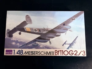 Mauve Messerschmitt Bf110G2/3 1/48 Scale Model Kit 00065-7800 Japan 1993 - Picture 1 of 5