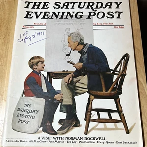 The Saturday Evening Post Summer 1971 Magazine Alexander Botts Norman Rockwell - Imagen 1 de 9