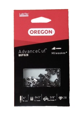 OREGON Milwaukee M12 Fuel Hatchet 6" Pruning Saw 2527-20 Replacement Chain 90F028