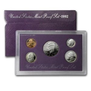 1992-S US PROOF SET WITH BOX--Gem Brilliant--FREE SHIPPING - Picture 1 of 1