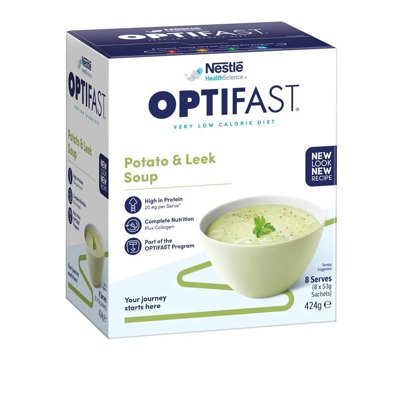Optifast VLCD Soup Potato Leek 8 x 53g - Image 1 of 1
