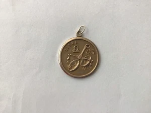 Antique Libra 9ct Gold Pendant - Picture 1 of 7