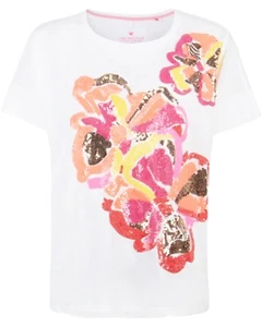 Lieblingsstück T-Shirt DavyL Kurzarm Kragenlos Rundhals T-Shirts Damen NEU - Bild 1 von 4
