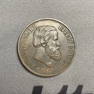 1869 Brazil 20 Reis - Picture 1 of 4