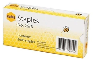 MARBIG(R) 90300 Staples No. 26/6 5000Bx No. 26/6 Box 5000 | NEW | FREE SHIPPING - Picture 1 of 1