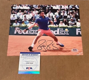 ROGER FEDERER SIGNED 8X10 TENNIS PHOTO PSA/DNA COA HAND SIGNED WIMBLEDON #2 - Picture 1 of 1