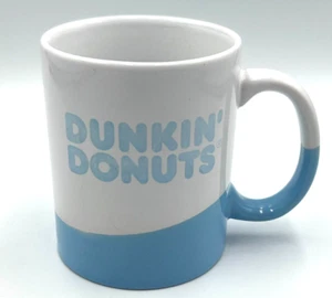 2017 Dunkin' Donuts 16 oz Coffee Mug Blue Wave & White Ceramic, Microwaveable - Picture 1 of 9