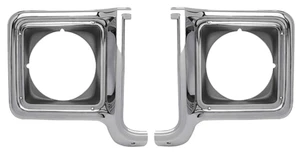 OER Headlamp Bezel Set 1973-1978 Chevy/GMC Pickup Trucks Jimmy Blazer Suburban - Picture 1 of 3