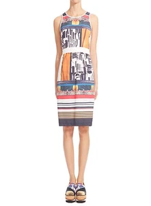 NWT CLOVER CANYON Imperial Markings apron dress size S - $272 - Picture 1 of 3