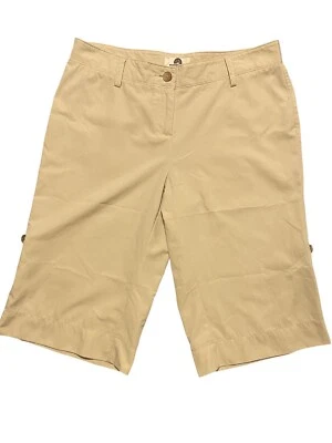 Pantalones cortos de pierna con lengüeta enrollable Bermudas Crema Garment Company IMPERMEABLES para mujer talla 6 Foto 1 de 4