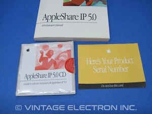 Vintage Macintosh AppleShare IP 5.0 CD-ROM Software w/Administrator's Manual - Picture 1 of 7