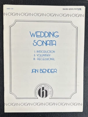 Wedding Sonata for Organ by Jan Bender with Oboe Trombone & Trumpet Parts (1980) - Image 1 of 4