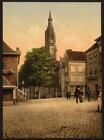 Fish Market And New Church Delft Holland C1900 Old Photo