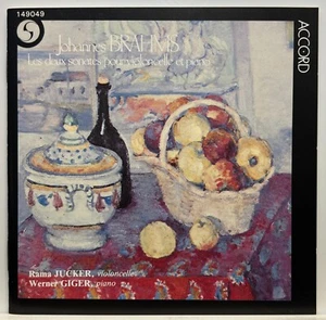 J. Brahms : Les Deux Sonates Pour Violoncelle Et Piano (CD) *Rare* *Very Good* - Picture 1 of 2