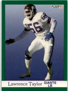 1991 FLEER LAWRENCE TAYLOR NEW YORK GIANTS #319 - Picture 1 of 2