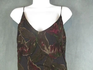 Wilfred Free Tank Top Womens Medium Brown Geometric Artsy Lined Aritzia - Picture 1 of 10
