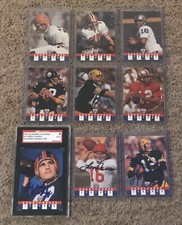 SIGNED AUTOGRAPHED 1991 QUARTERBACK LEGENDS FOOTBALL COMPLETE SET (50) CARDS!