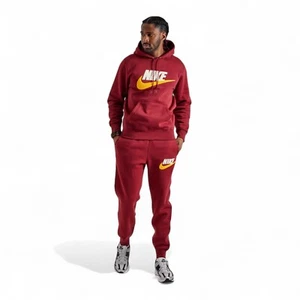 Felpa Nike 2 pezzi uomo Futura felpa con cappuccio joggers tuta pile abbinata nuova con etichetta - Foto 1 di 14