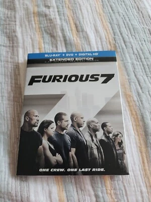Furious 7 Extended Edition Blu Ray DVD Best Buy NEW SEALED  - Image 1 of 2