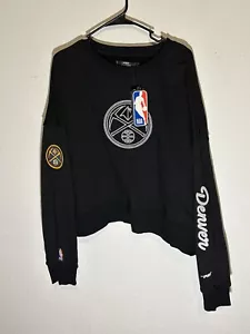 Denver Nuggets Pro Standard Cropped Crewneck Sweatshirt Women's XL NWT - Picture 1 of 7