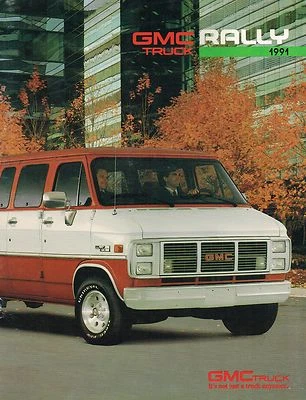 GMC RALLY VAN 1991 folleto/catálogo con tabla de colores: G-1500, G-2500, 3500, STX, Foto 1 de 4