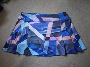 NUEVO SIN ETIQUETAS Nuevo Athleta Golf Tenis Pickleball Mujer Estampado Falda Corta Talla L - Imagen 1 de 6