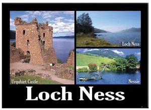 Castillo Loch Ness Urquhart Montaje Escénico Nevera Imán Metálico - Imagen 1 de 2