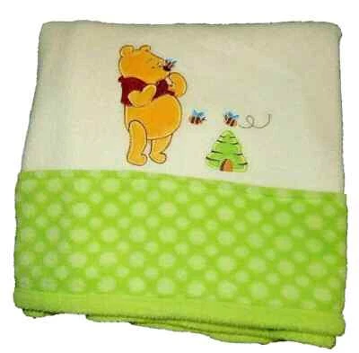 1C NWOT 30x40 Disney Winnie the Pooh Bees Beehive Plush Fleece Crib Baby Blanket - Image 1 of 4