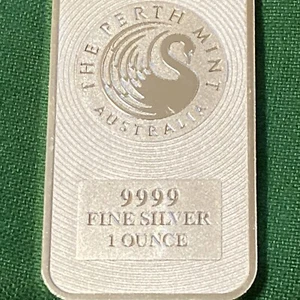Perth Mint 1oz Bar 9999 - Picture 1 of 3