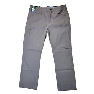Orvis Mens 36x30 Brown Trek Pant Phone Pocket Comfort Stretch Water Resistant  - Picture 1 of 14