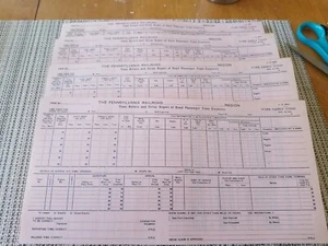 THE PENNSYLVANIA RAILROAD YARD EMPLOYEE TIME RETURN AND DELAY REPORT PAD 5/1970 - Picture 1 of 5