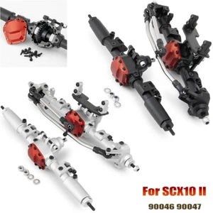 Assale anteriore posteriore completo CNC per 1:10 RC Rock Crawler AXIAL SCX10 II 90046 90047 - Foto 1 di 31