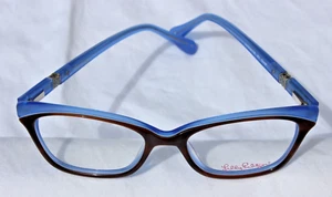 NUEVO - MARCOS DE GAFAS ÓPTICAS LILY PULITZER DUVAL HAVANA COBALTO 47-16-135 - Imagen 1 de 10