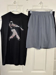 Tek Gear Baseball Outfit Shirt Shorts Boys Size XL 18/20 - Picture 1 of 6