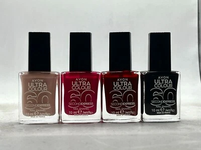 4 X Avon Nail Varnish Plus Organza Gift Bag. Perfect Stocking Filler