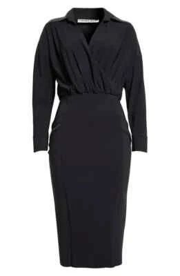 NEW, Chiara Boni La Petite Robe kirany stud midi shirtdress Size 44 #D7458 - Image 1 of 4