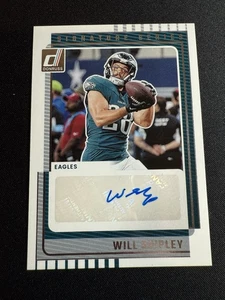 2025 Donruss Will Shipley Signature Series Auto #SS-WHY Card Football NFL - Bild 1 von 2